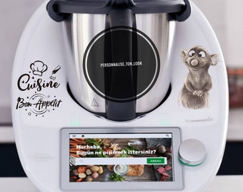 Stickers ratatouille autocollant ratatouille revisité dessin autocollant robot cuisine