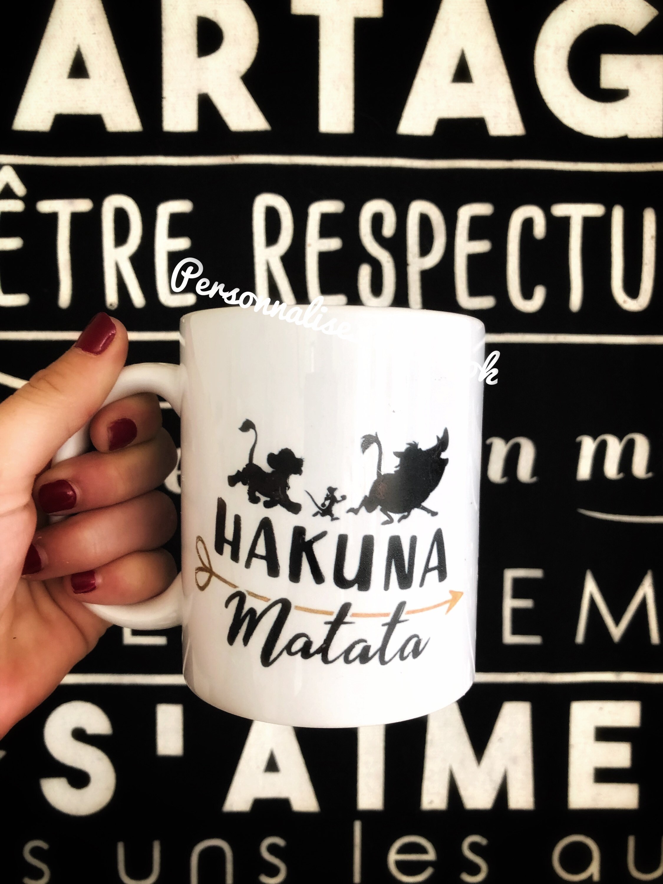 Tasse à Café , Mug Hakuna Matata Tasse Thé Roi Lion Ombrage Matata