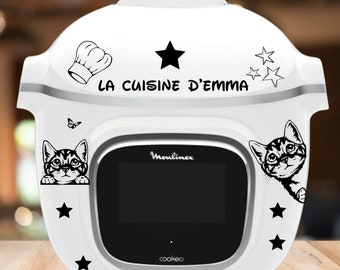 Autocollants pour Cookeo , stickers pour Cookeo auto adhésif stickers chat pour robot de cuisine Cookeo