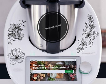 Aufkleber Thermomix TM6 TM5 TM31 Cookeo Kuchenfabrik Herr Küchenaufkleber Haushaltsgeräte Küche Blumenaufkleber