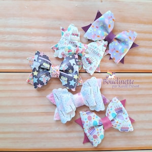 Party hair accessories, rainbow tooth fairy on clip, elastic, headband, hair bow