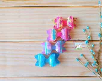 Pool hair accessories on clip or elastic, hair bow