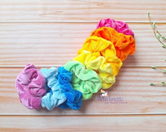 Chouchou, élastique, scrunchie en velours pour cheveux diamètre de 9 cm