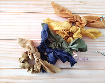 Chouchou, foulchie, élastique, scrunchie en satin pour cheveux