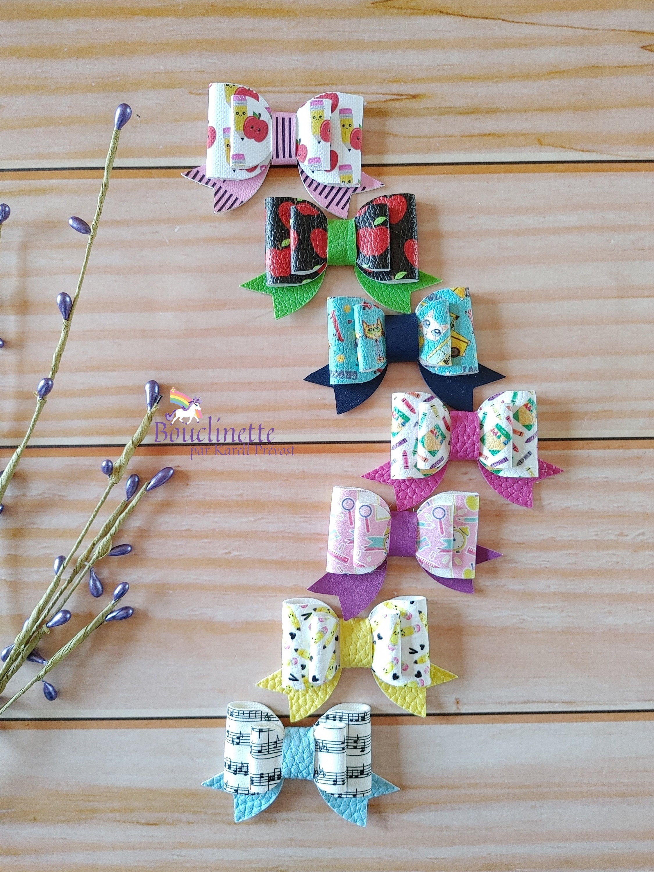 6 Pcs Fiocchetti Per Capelli Bambina Accessori Ragazze Clip - Foto 11
