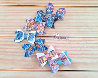 K-pop movie character hair accessories: clips, elastics, neck clips, hair bows