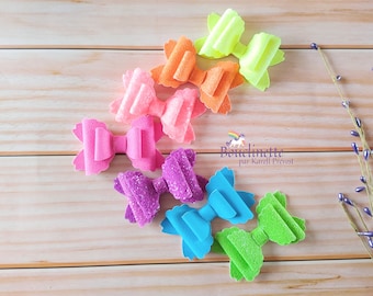 Neon hair accessories on clip, elastic, headband, hair bow