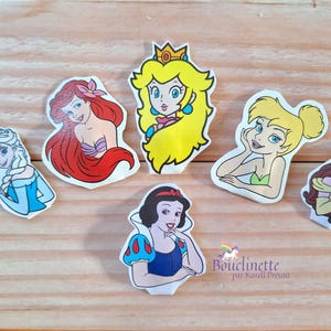 Druckknopf-Clip, Charakter-Haarschmuck auf 8 cm Kunstleder-Clip