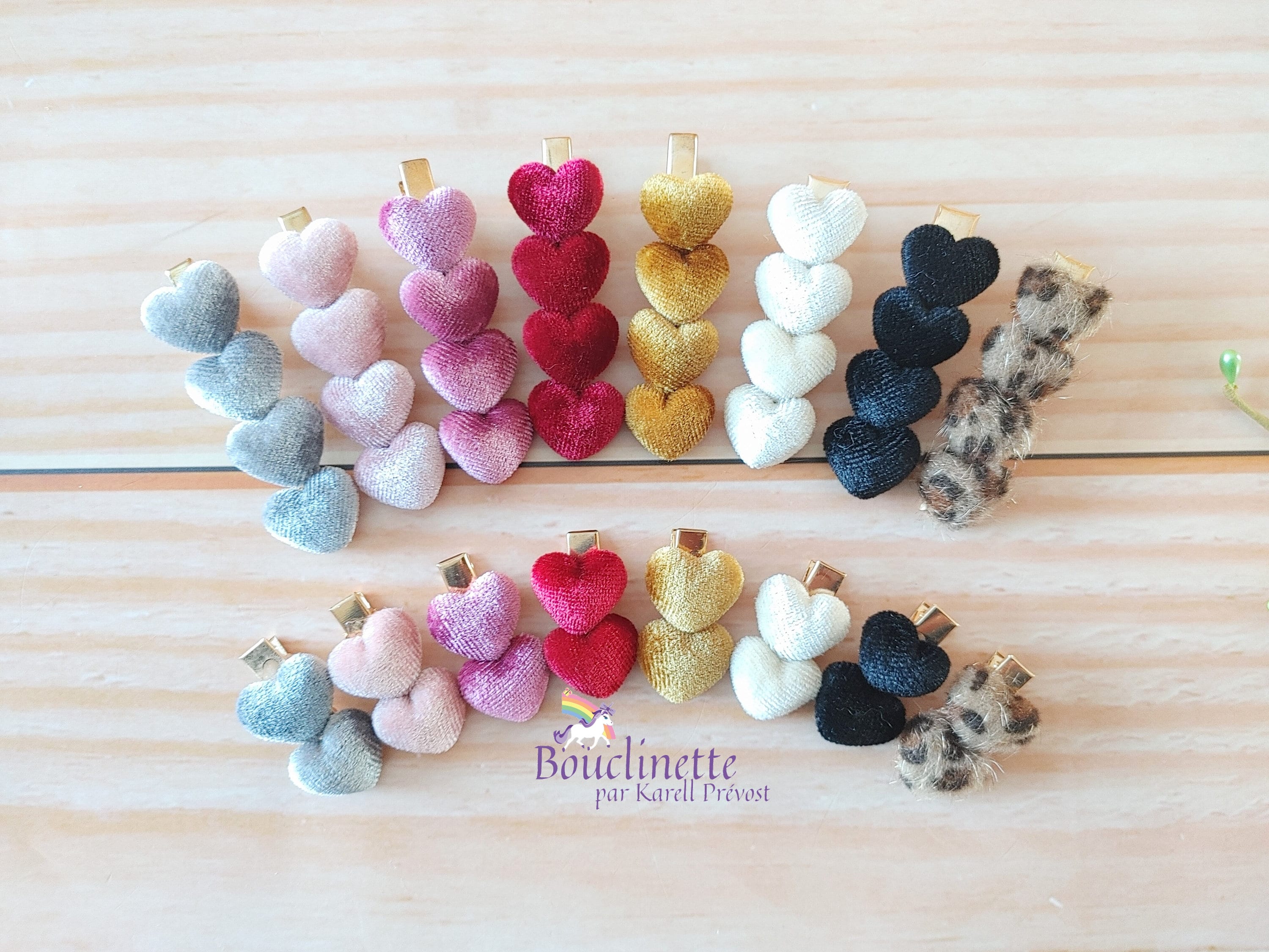 Herz-Haarspangen Zum Valentinstag – Glitzernd, Mit Krokodilklemme, Rot & Rosa