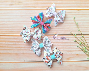 Summer princess hair accessories on clip, elastic, headband, hair bow