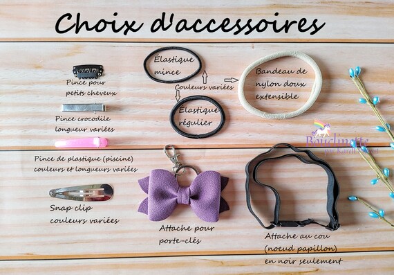 Ensemble De 100 Pièces Enfants Mini Bande élastique Cheveux Chouchou Noir  Extensible Pour Fille Enfant