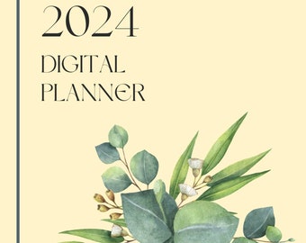 Digital planner 2024, Goodnotes planner, iPad planner, Notability, Yearly and Monthly Planner, Digital calendar @SugarSkyCo @JDBooksForAll