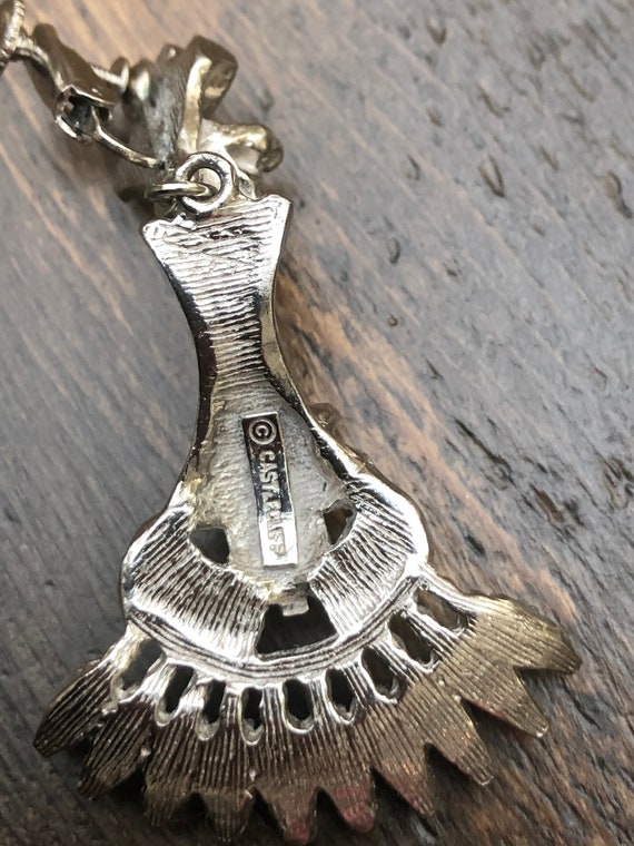 Larry Vrba for Castlecliff Aztec faux turquoise e… - image 9