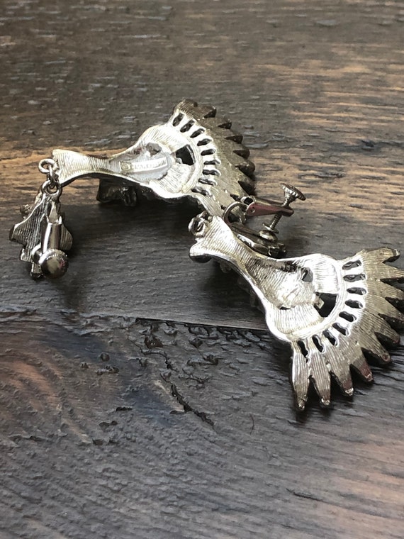 Larry Vrba for Castlecliff Aztec faux turquoise e… - image 4