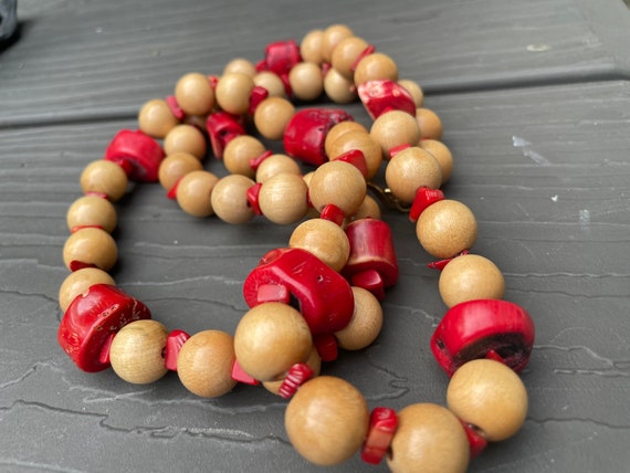 Kenneth Jay lane chunky faux  momo red coral and … - image 5