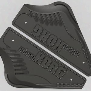 STL Files - Korg microKorg End Caps for 3D Print CNC