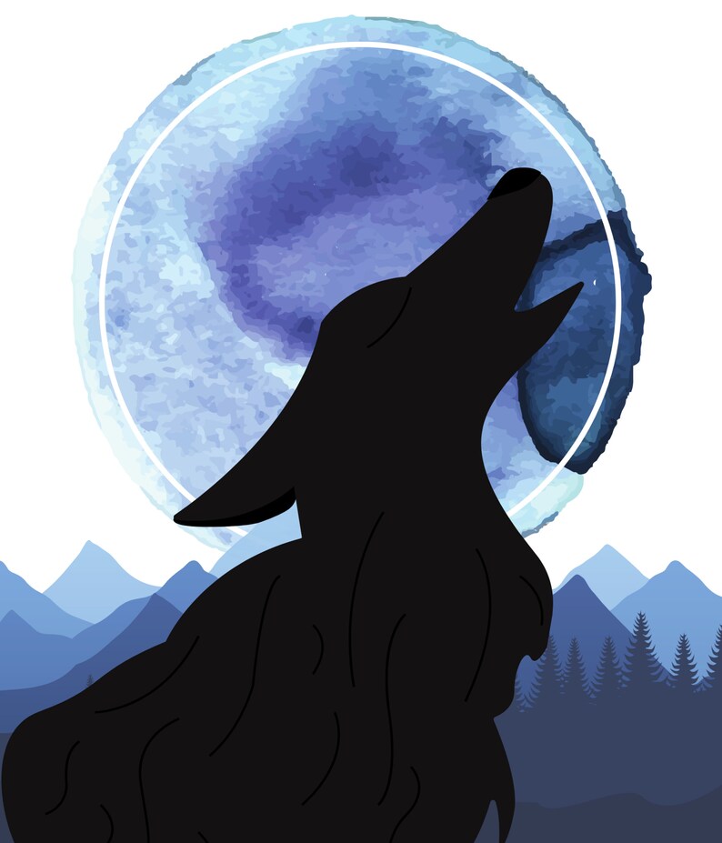 PRINTABLE Tiny Wolf, Print Set of 3, Instant Download, Boy Room Art ...
