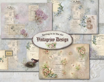 Spring is in the Air Vintage style journal collection
