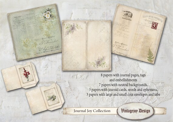 Journal Joy Travellers Notebook sized downloadable journal collection