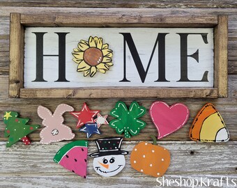 Seasonal Home Sign Etsy