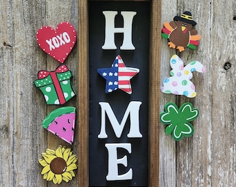 Customizable Home Sign with Attachments