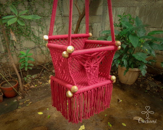 Hammock Baby Swing Chair Hanging Perfect Gift For Shower Color Wine Red Usa And Canada Free