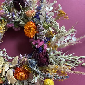 Dry flower wreath/Autumnal wreath/New home gift zdjęcie 7