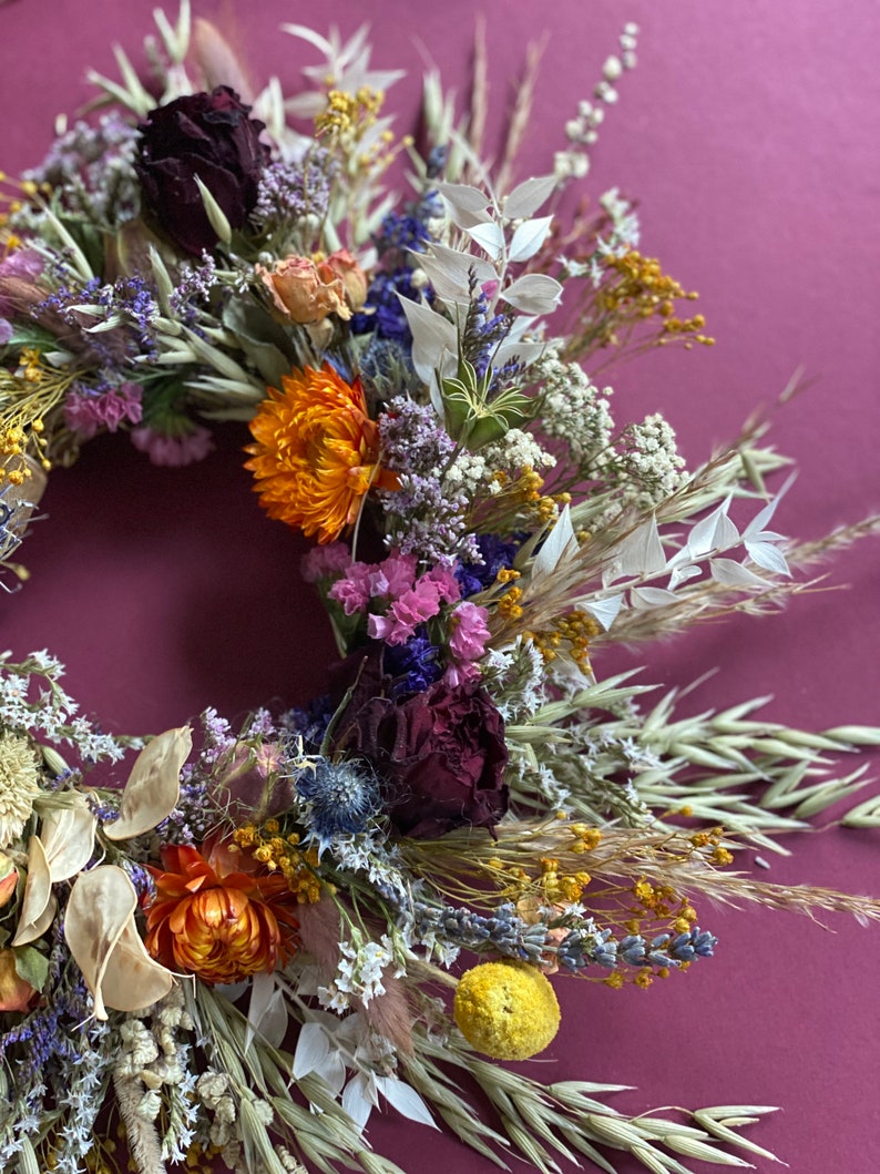 Dry flower wreath/Autumnal wreath/New home gift zdjęcie 7