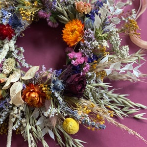 Dry flower wreath/Autumnal wreath/New home gift zdjęcie 10
