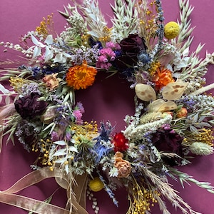 Dry flower wreath/Autumnal wreath/New home gift zdjęcie 4