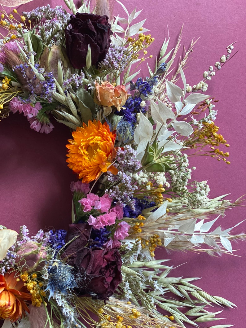 Dry Flower Wreath/autumnal Wreath/new Home Gift Etsy UK