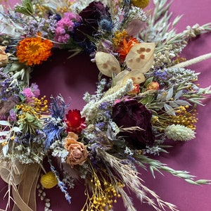 Dry flower wreath/Autumnal wreath/New home gift zdjęcie 6