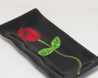 Red Rose Ring Dish - Perfect Engagement Gift