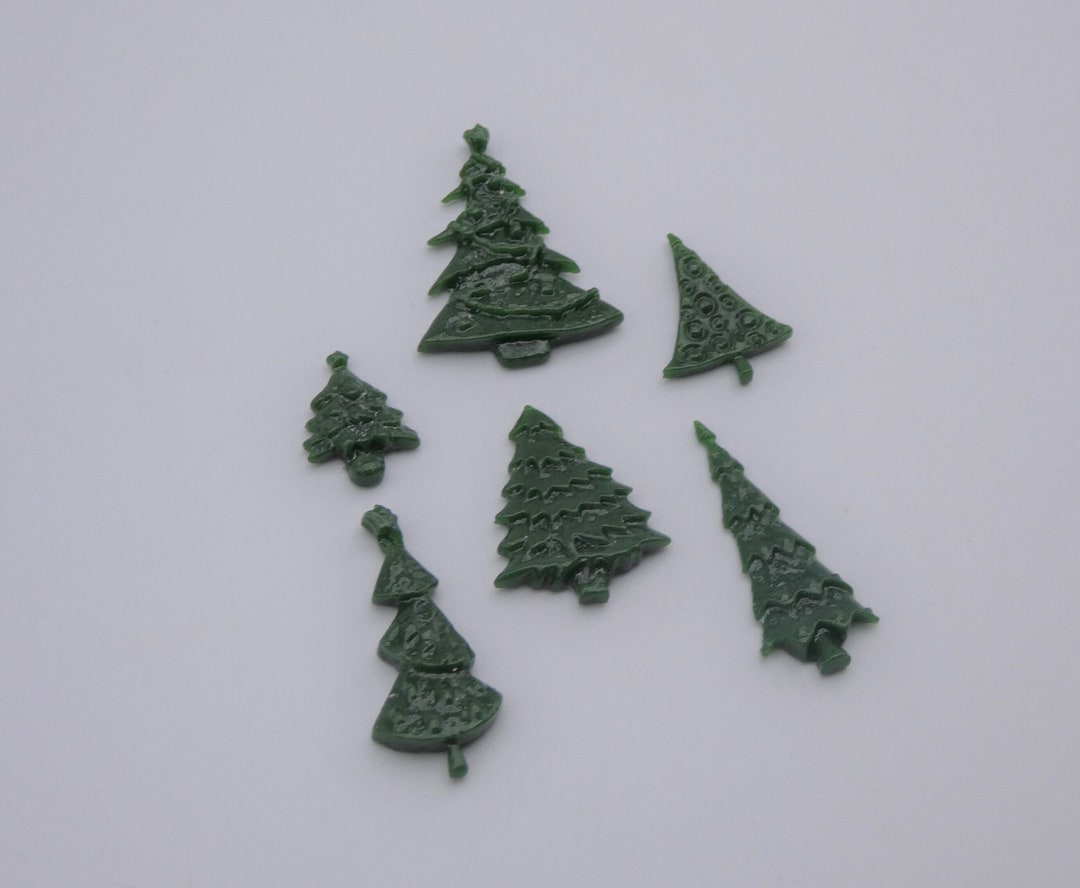 96 COE Freeze and Fuse Christmas Trees. Set of 6 Different Etsy