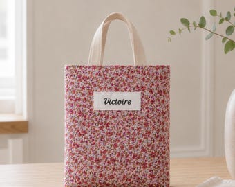 Piccola borsa tote personalizzata per bambini, 22x26 cm • Disponibile in diversi tessuti