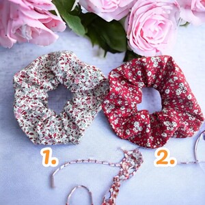 Elegant favorite: flower fabrics, Diameter 14-15 cm image 2