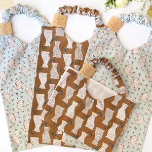 3～6歳のお子様向けマキシ水筒ナプキン - 両面コットン - 42x27cm - 伸縮性のある首回り -