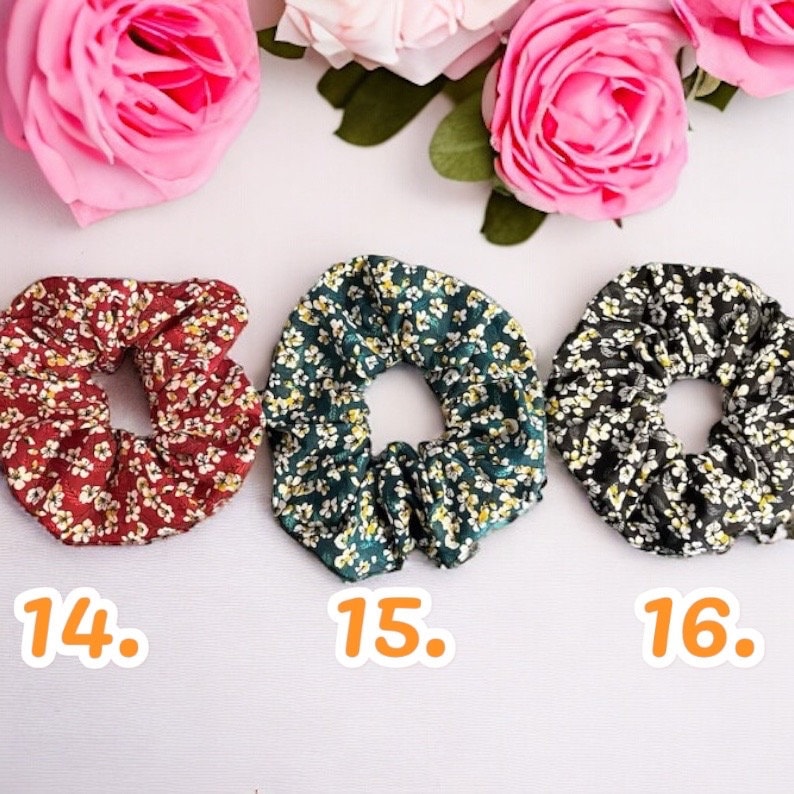 Elegant favorite: flower fabrics, Diameter 14-15 cm image 8