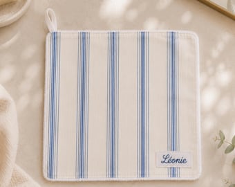 Serviette visage personnalisée 30 x 30 cm • Plusieurs tissus au choix