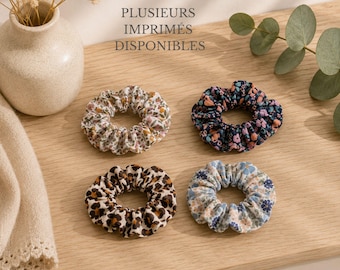 Kleines Scrunchie Baumwolle Blumen • Limited Edition