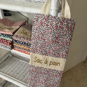 Sac à Pain Élégant 20x50 CM en Coton Motif Fleurs image 8