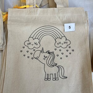 End of series / CUSTOMIZABLE children's tote bag +/- 28 cm * 32 cm