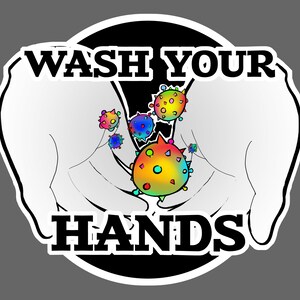 Graphic | WASH YOUR HANDS | Digital Download