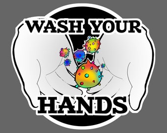 Graphic | WASH YOUR HANDS | Digital Download