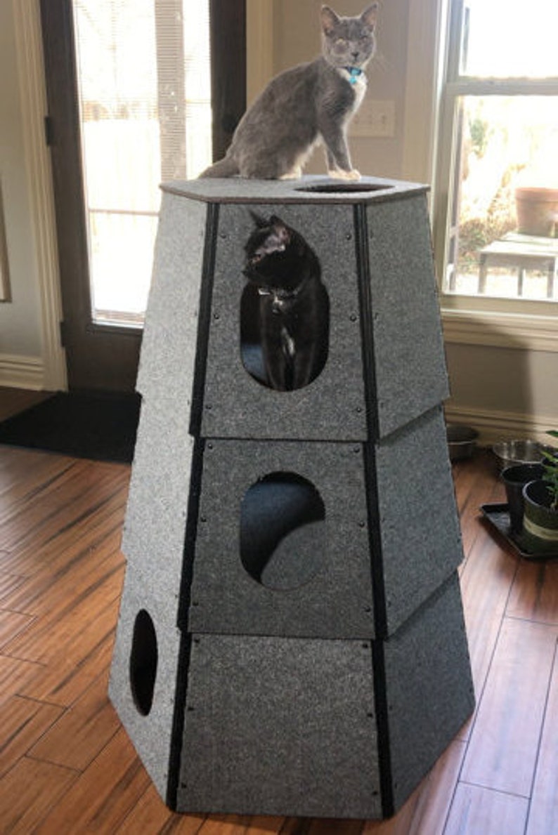 Cat House Cat Furniture Cat Tree Climb Sleep Play Cat Etsy