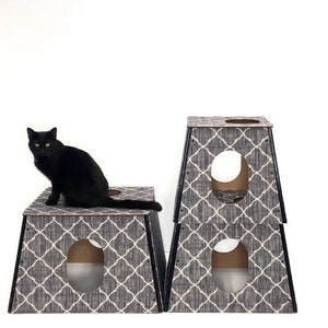 Pet Furniture | Cat House | Cat Tree House | Cat Play Furniture | Cat Condo | Multilevel Cat Tower | Scratching Post Furniture | Trellis