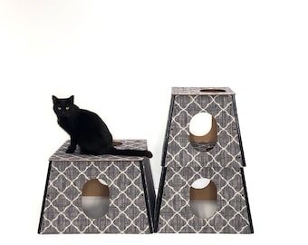 Pet Furniture | Cat House | Cat Tree House | Cat Play Furniture | Cat Condo | Multilevel Cat Tower | Scratching Post Furniture | Trellis