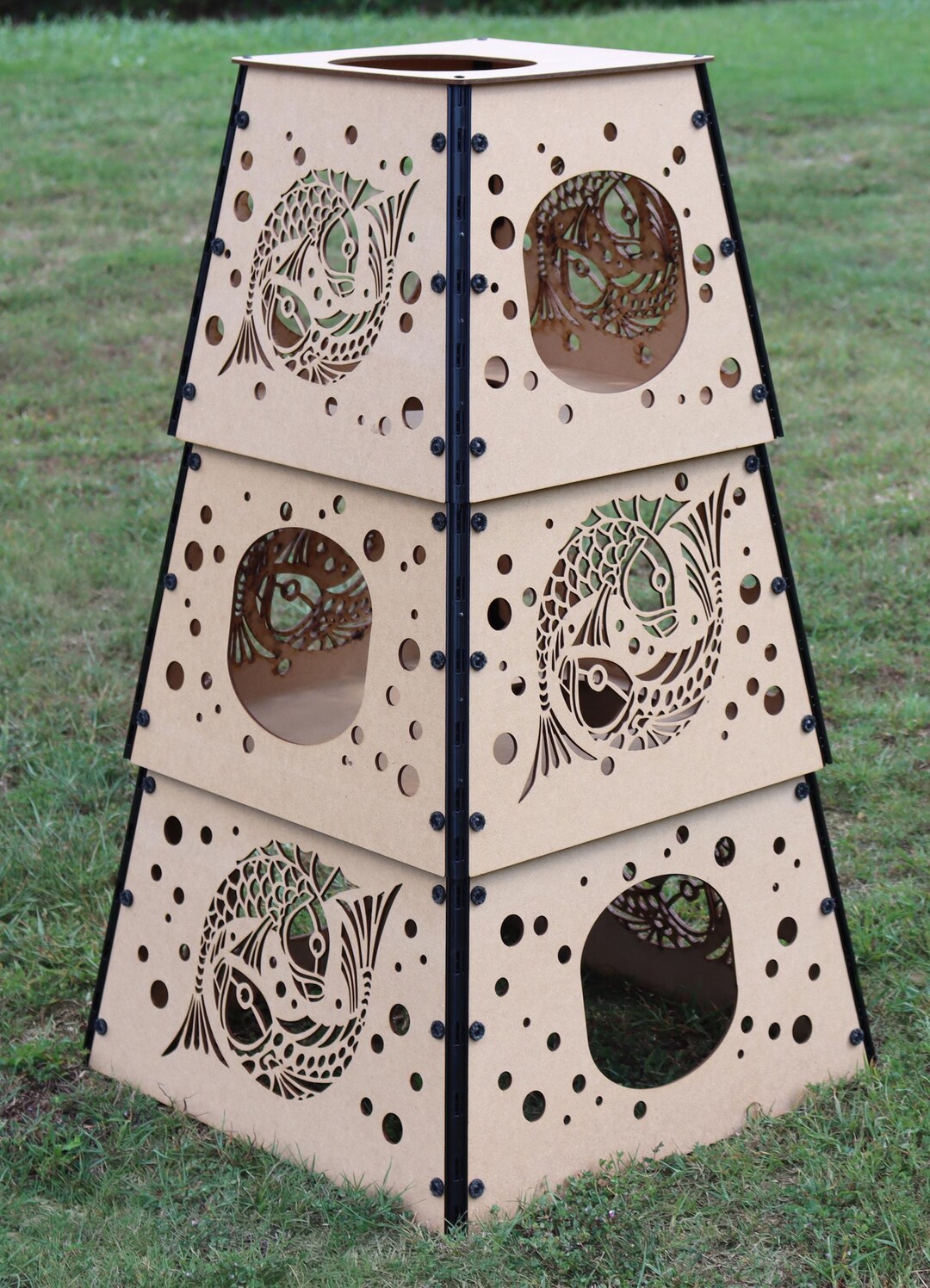 Stackable Cat Tree Cat Tower Tree Furniture | Wood Boxes Stackable Nestable | House Sleep ...