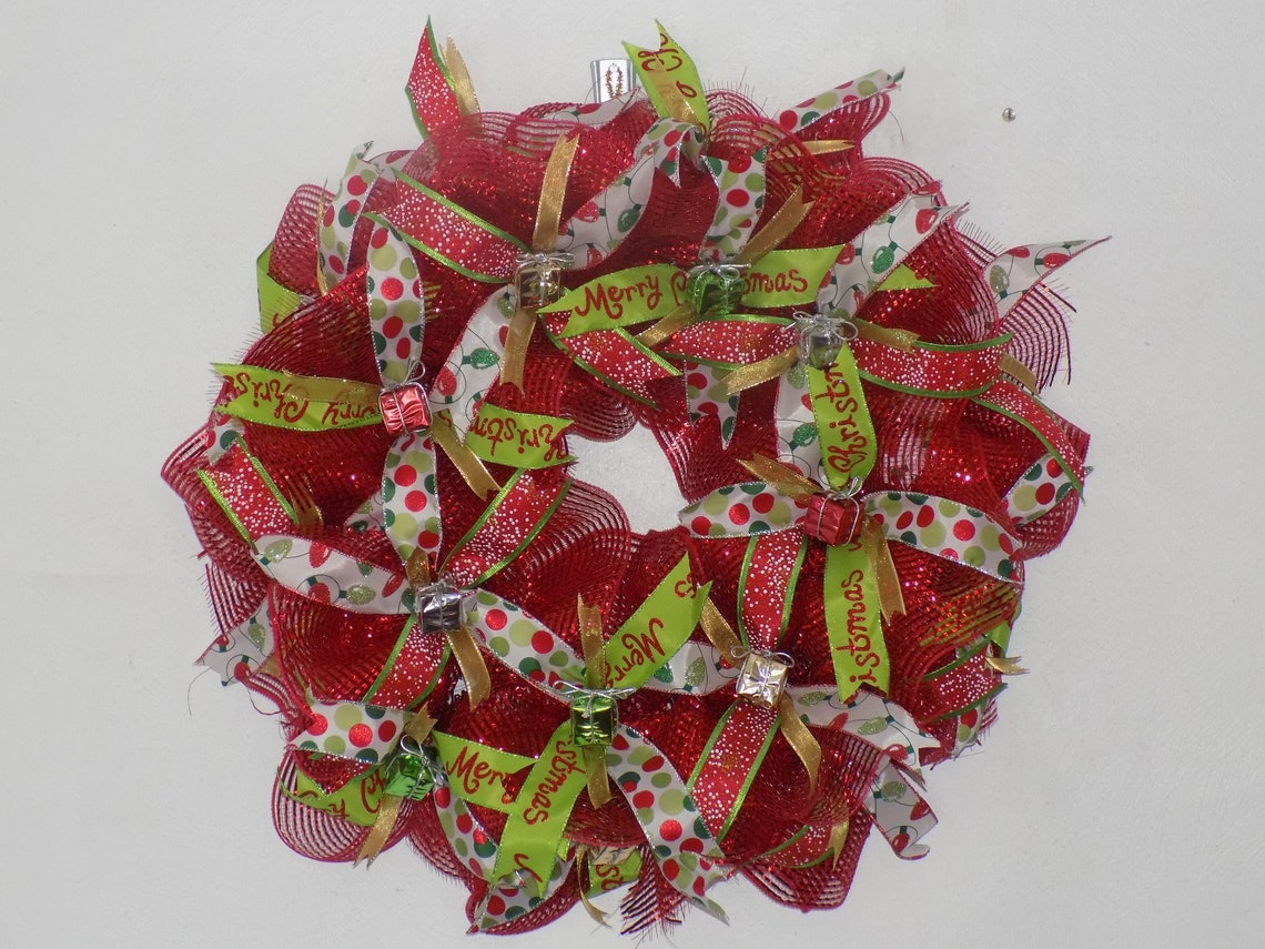 Personalized Christmas Present Wreath  Etsy