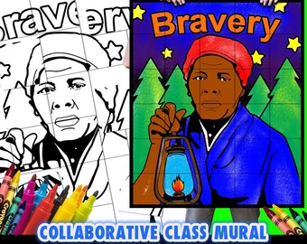 Harriet Tubman Collaborative Mural: Black History Month-project (digitale download)